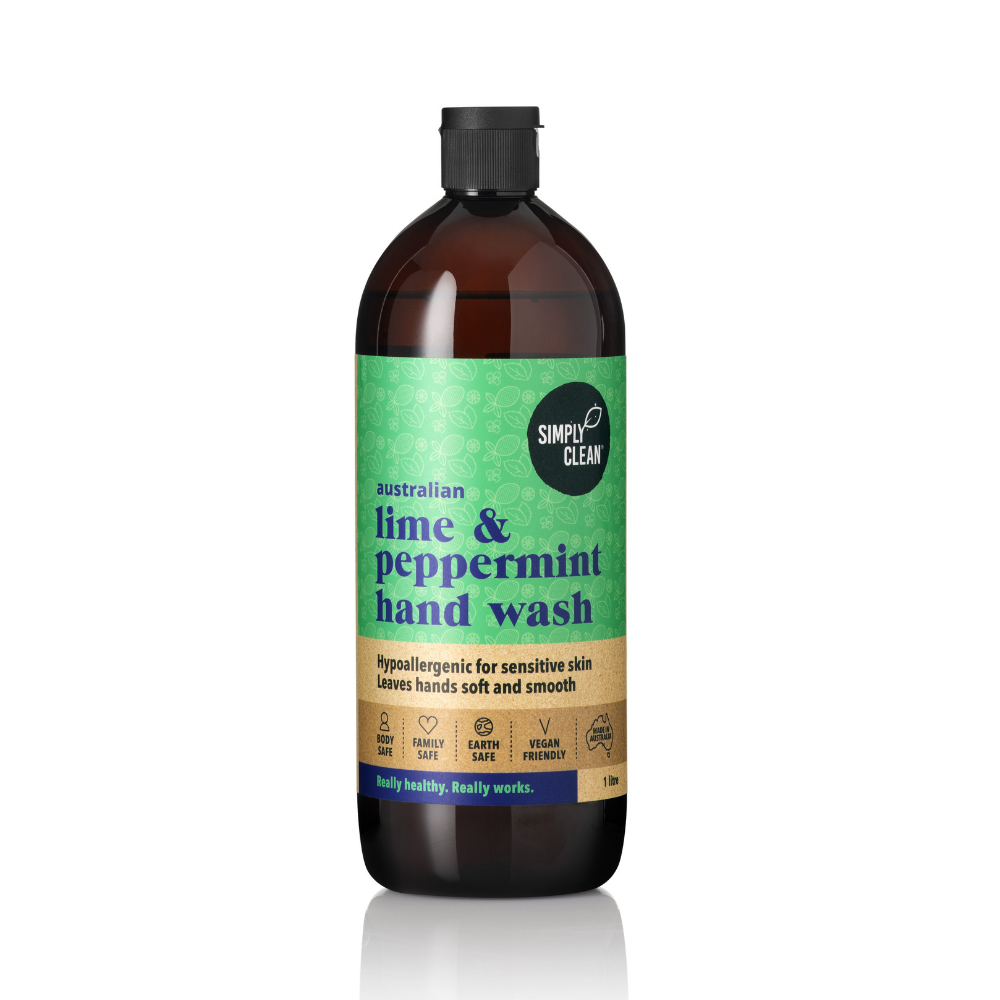 Simply Clean Lime & Peppermint Hand Wash 1L - Cutprice Online