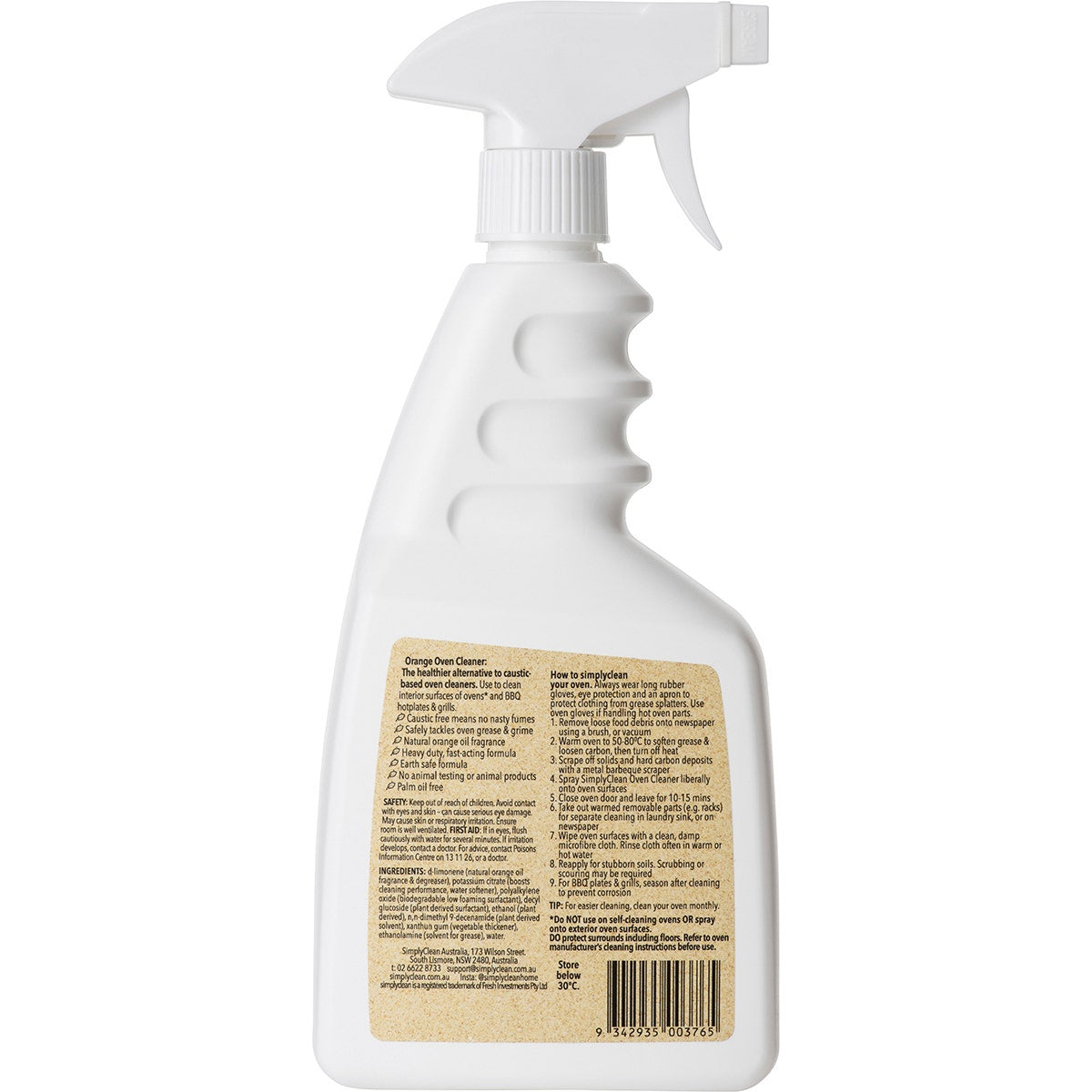 SIMPLY CLEAN Oven & BBQ Cleaner Orange 750ml - Cutprice Online