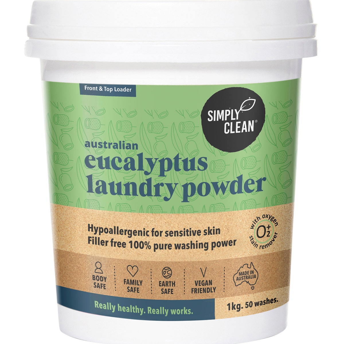 Simply Clean Eucalyptus Laundry Powder 1kg - Cutprice Online