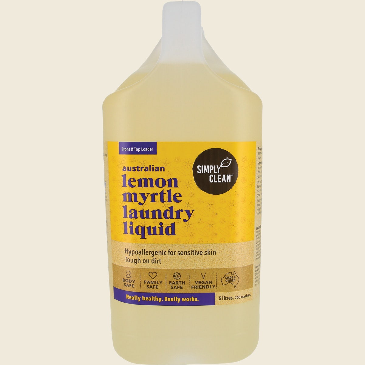 Simply Clean Lemon Myrtle Laundry Liquid 5L