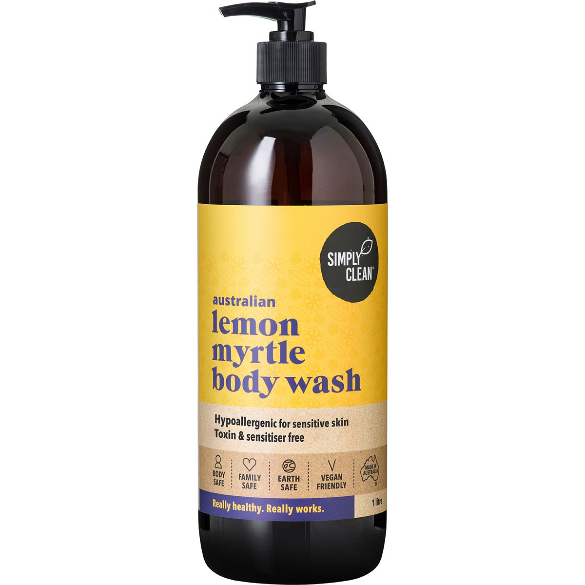 Simply Clean Lemon Myrtle Body Wash 1L - Cutprice Online