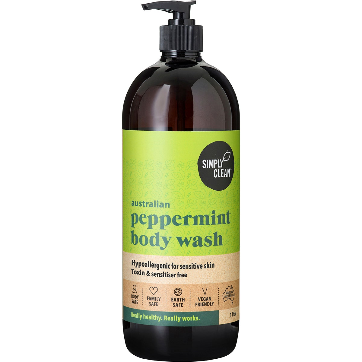 Simply Clean Peppermint Body Wash 1L - Cutprice Online