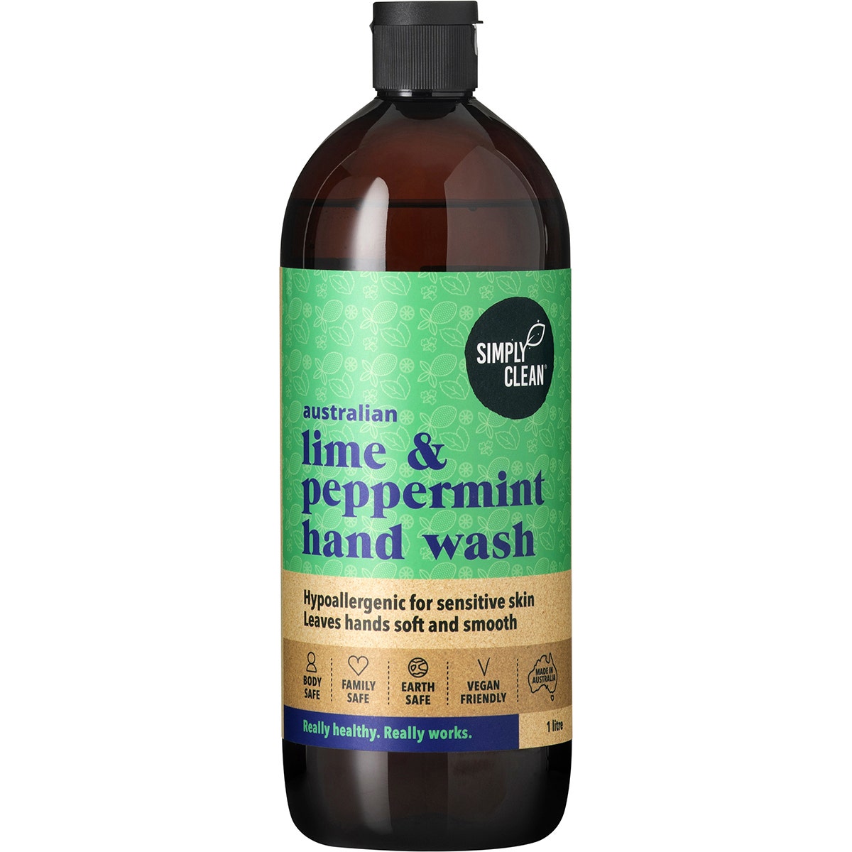 Simply Clean Lime & Peppermint Hand Wash 1L - Cutprice Online