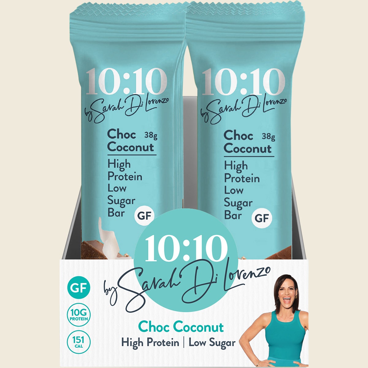 10:10 BY SDL Protein Snack Bar Choc Coconut 14x38g