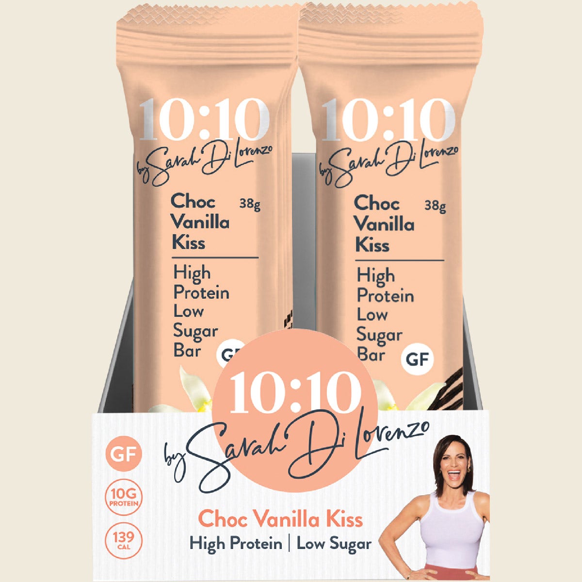 10:10 BY SDL Protein Snack Bar Choc Vanilla Kiss 14x38g