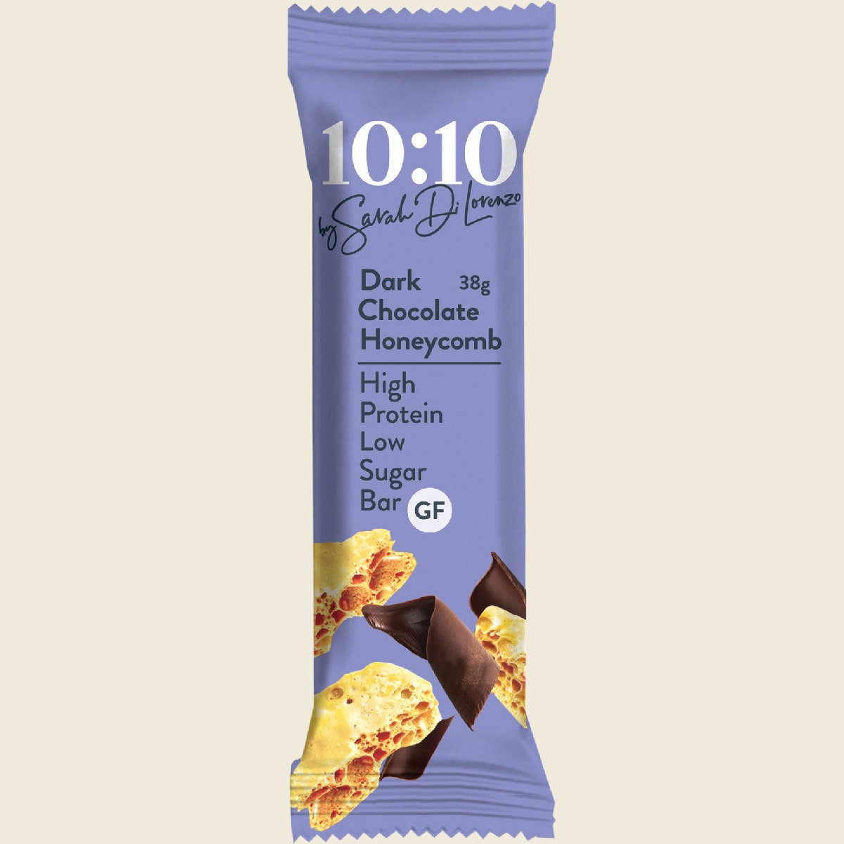 10:10 BY SDL Protein Snack Bar Dark Choc Honeycomb 14x38g