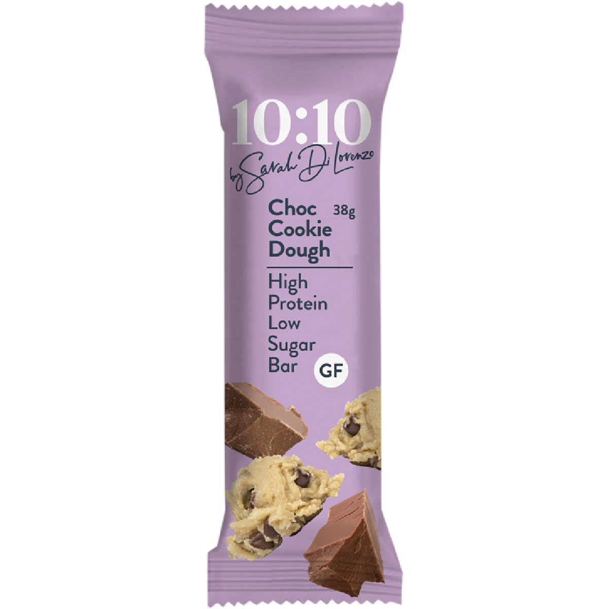 10:10 By SDL Protein Snack Bar Choc Cookie Dough 38g x 14 Pack