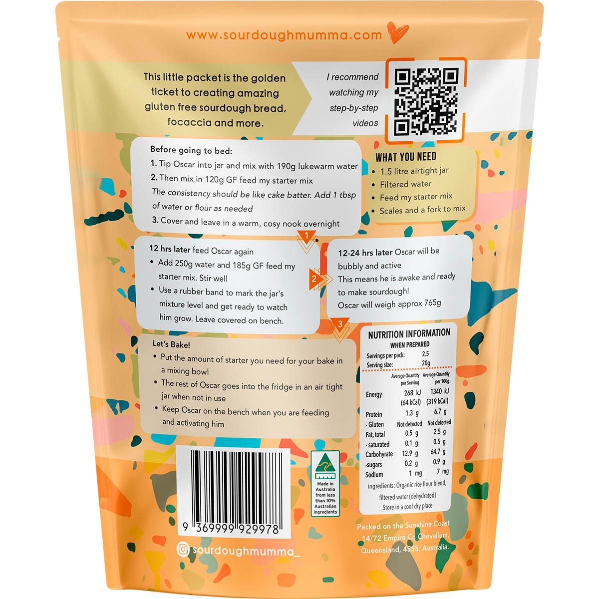 SOURDOUGH MUMMA Sourdough Starter Gluten Free 20g - Cutprice Online