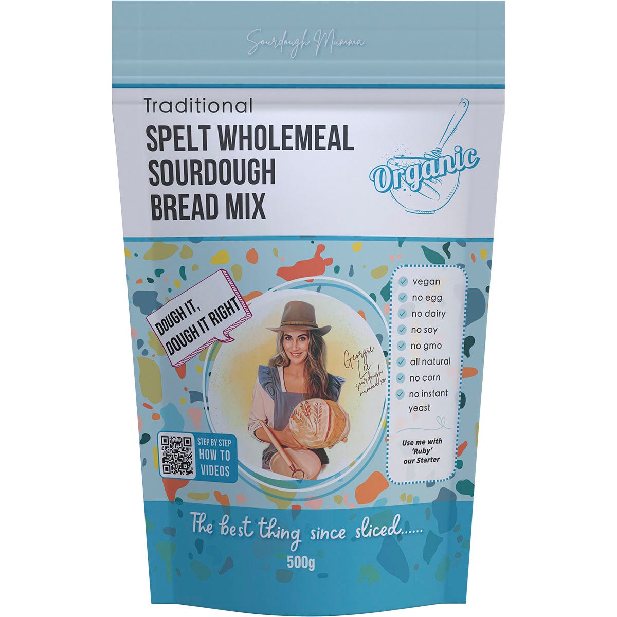 Sourdough Mumma Spelt Wholemeal Sourdough Bread Mix Traditional 500g - Cutprice Online
