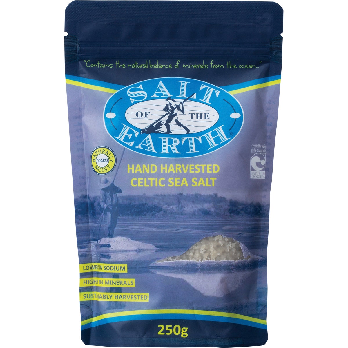 Salt Of The Earth Hand Harvested Celtic Sea Salt Coarse 250g - Cutprice Online