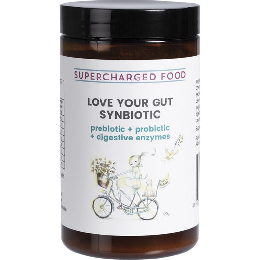 Supercharged Food Love Your Gut Synbiotic Powder Pre/Probiotic 120g - Cutprice Online
