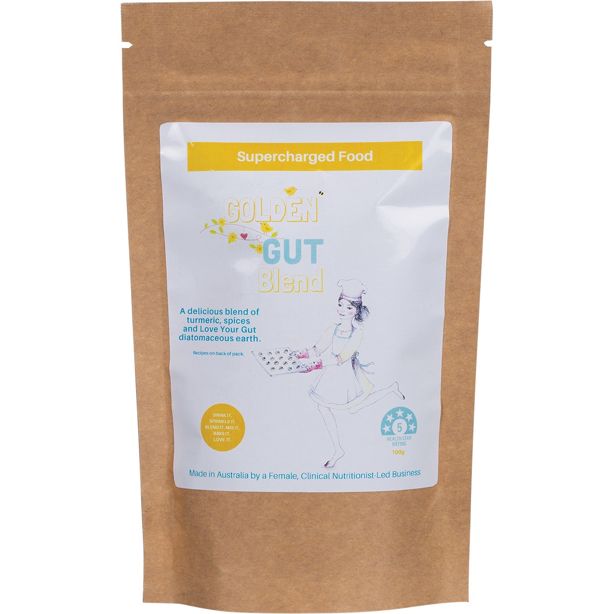 Supercharged Food Golden Gut Blend 100g - Cutprice Online