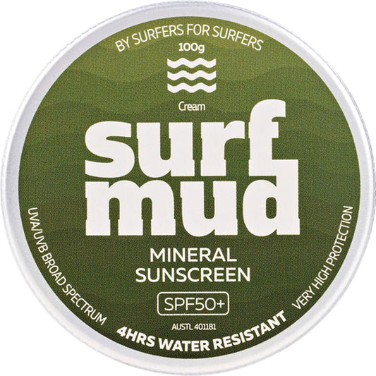 SURFMUD Mineral Sunscreen SPF 50+ Tin 100g - Cutprice Online