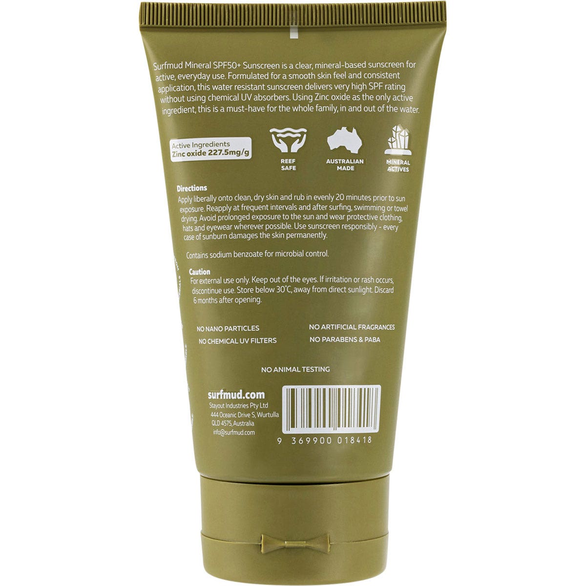 SURFMUD Mineral Sunscreen SPF 50+ 125g - Cutprice Online