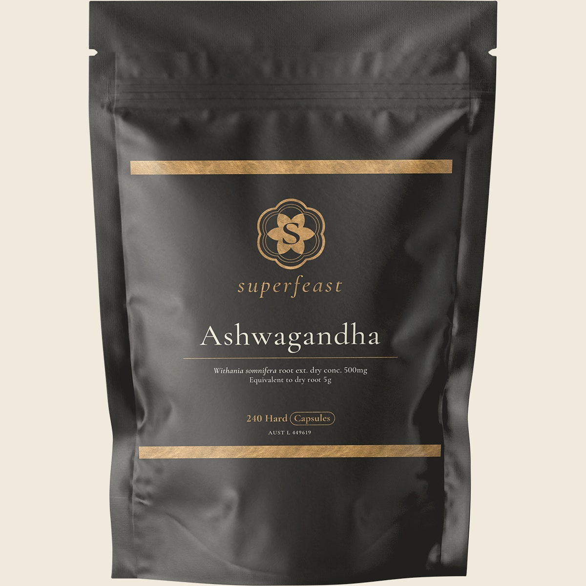 Superfeast Ashwagandha 240 Hard Capsules - Cutprice Online