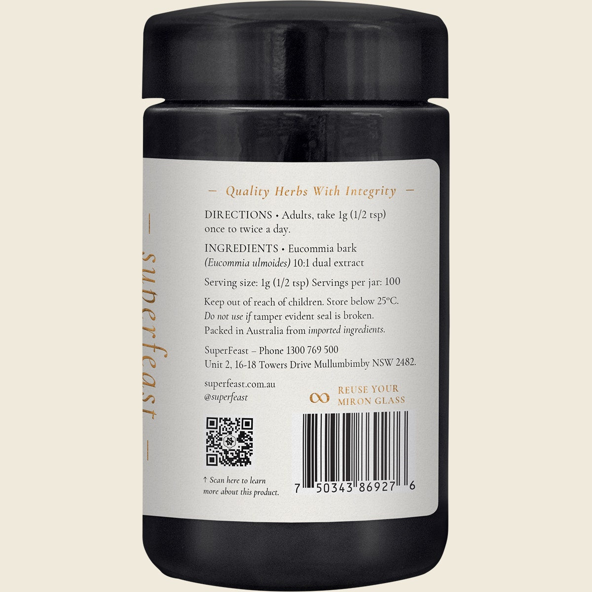 Superfeast Eucommia Bark 100g - Cutprice Online