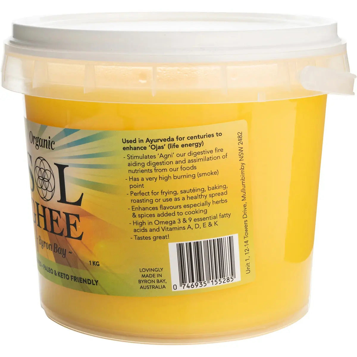 SOL ORGANICS Organic Ghee 1kg SOL ORGANICS