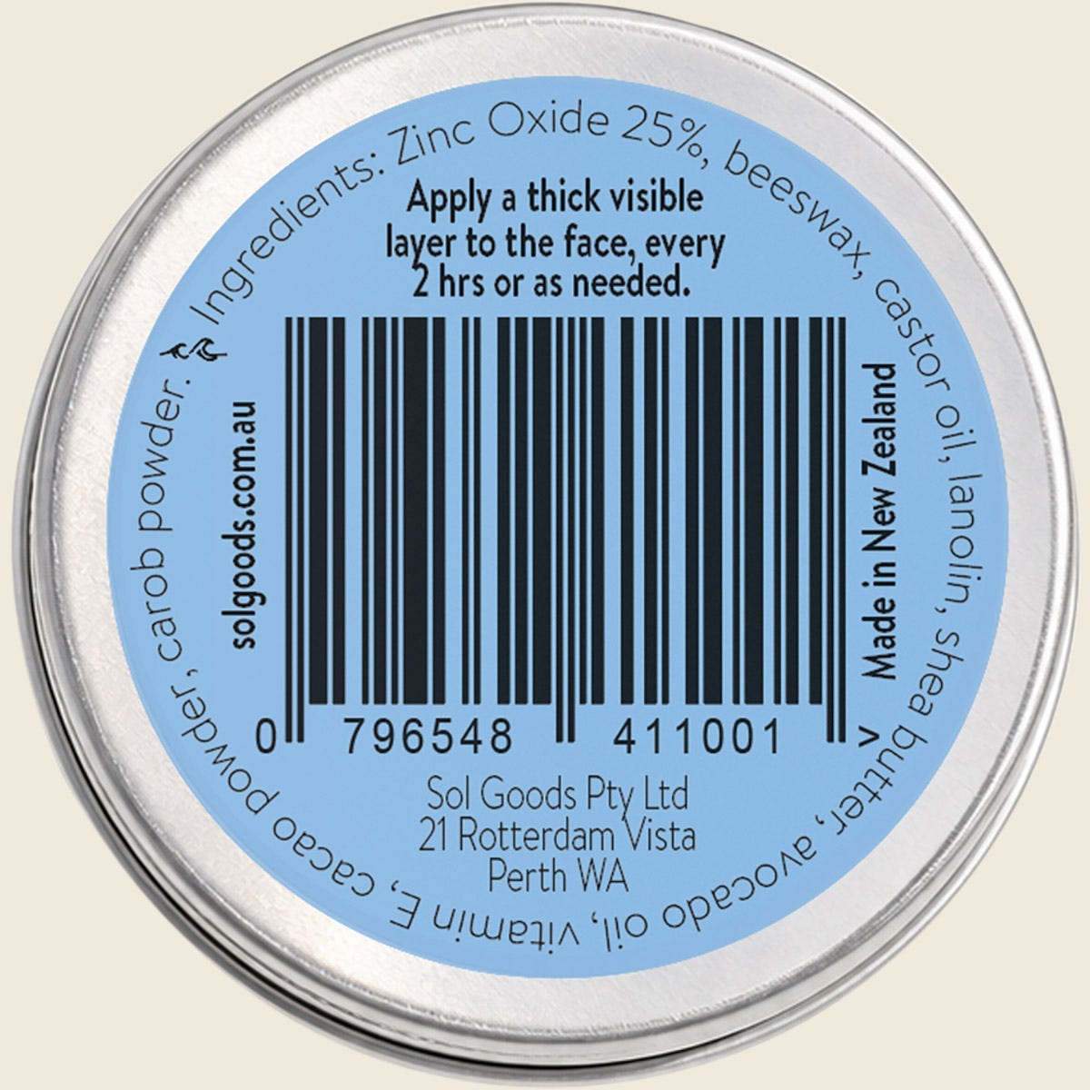 Sol Goods Natural Zinc 50g