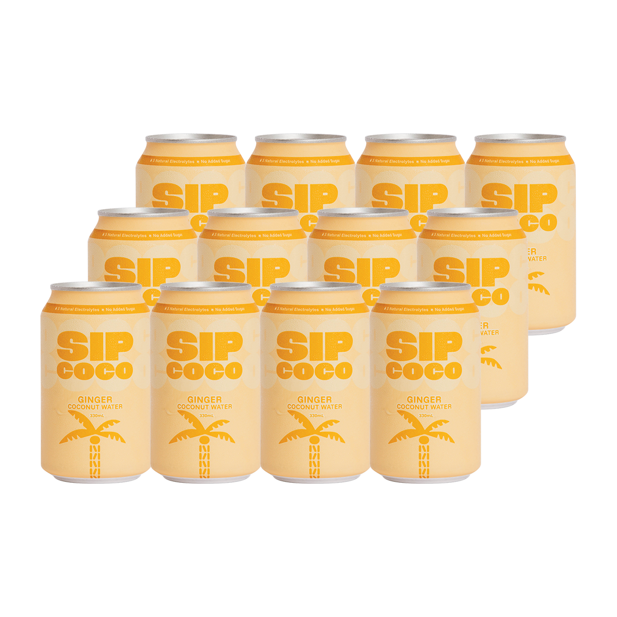 Sip Coco Ginger Coconut Water 330ml x 12 Pack