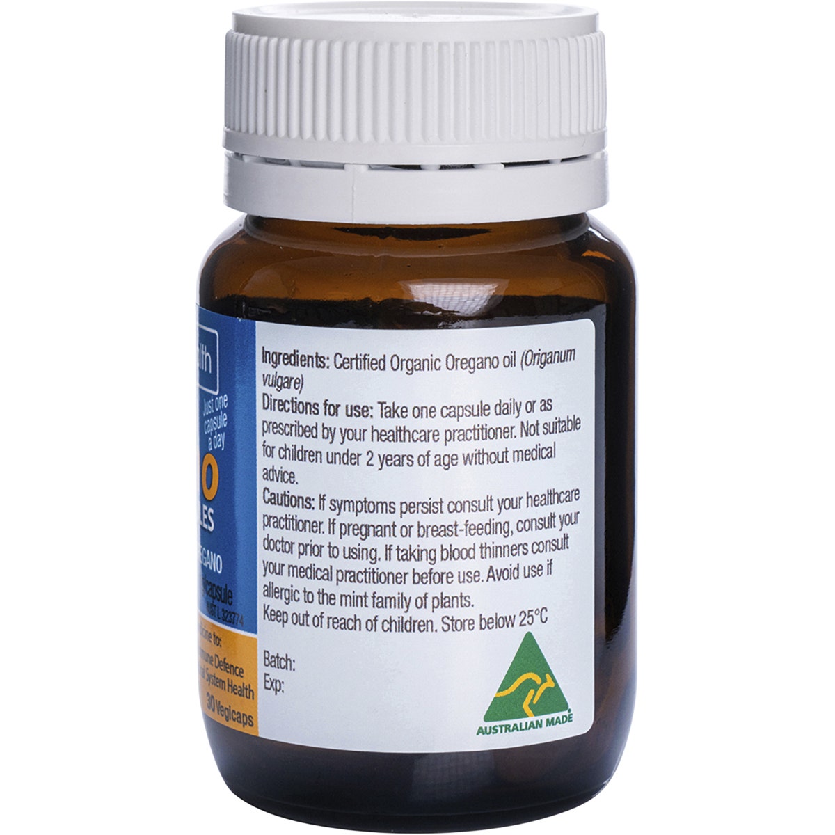Solutions 4 Health Organic Oil of Wild Oregano Capsules 30vc - Cutprice Online