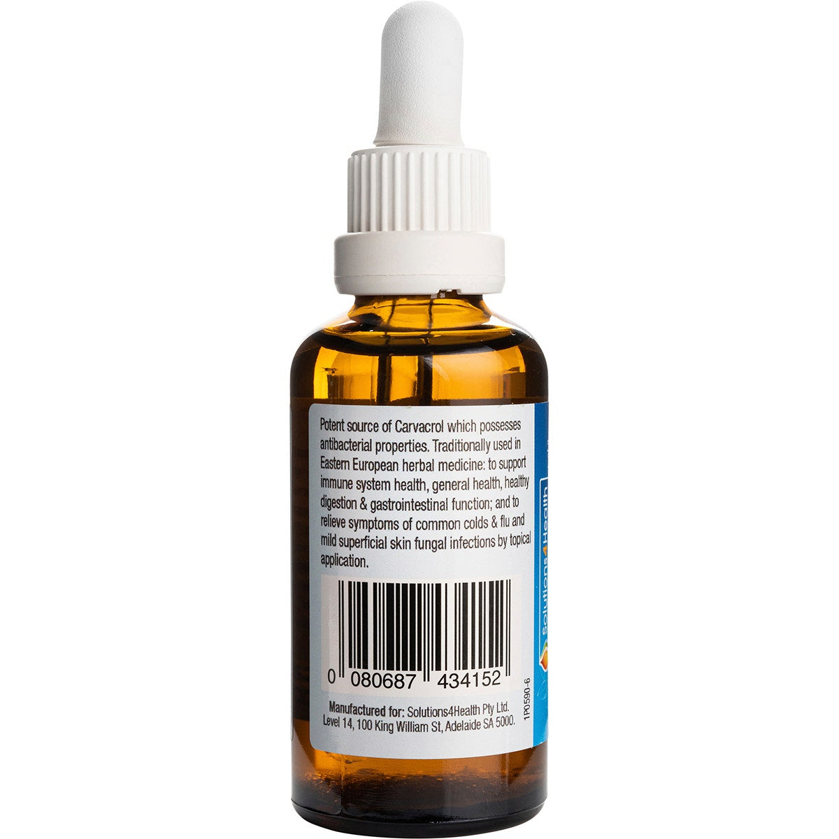 Solutions 4 Health Organic Oil of Wild Oregano 50ml - Cutprice Online