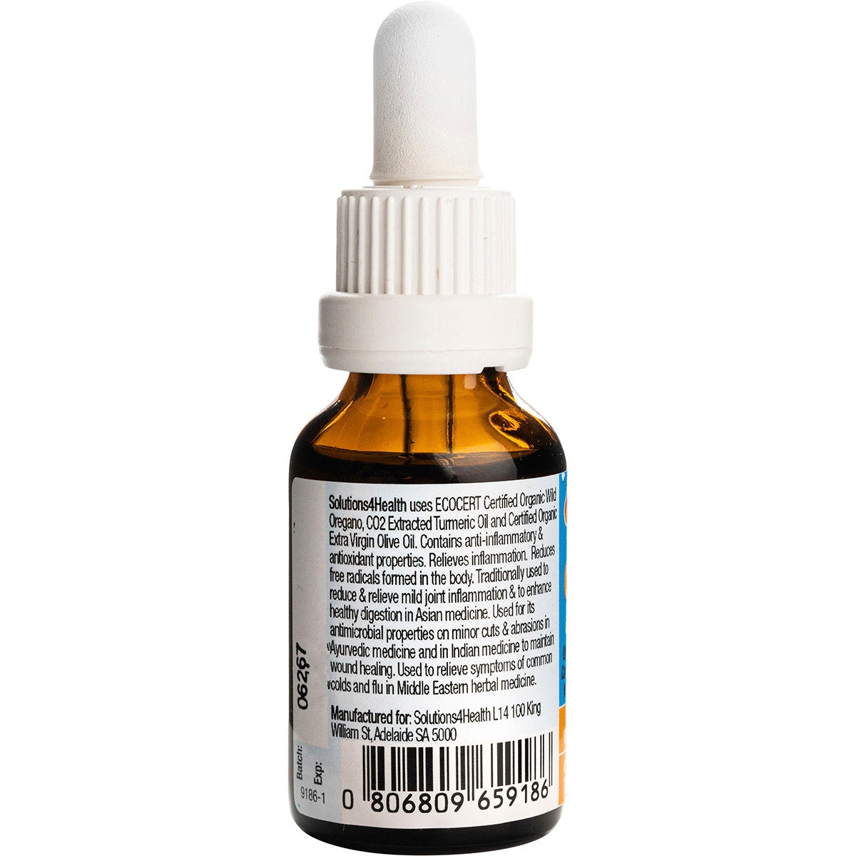 Solutions 4 Health Oil of Wild Oregano & Turmeric Oil 25ml - Cutprice Online