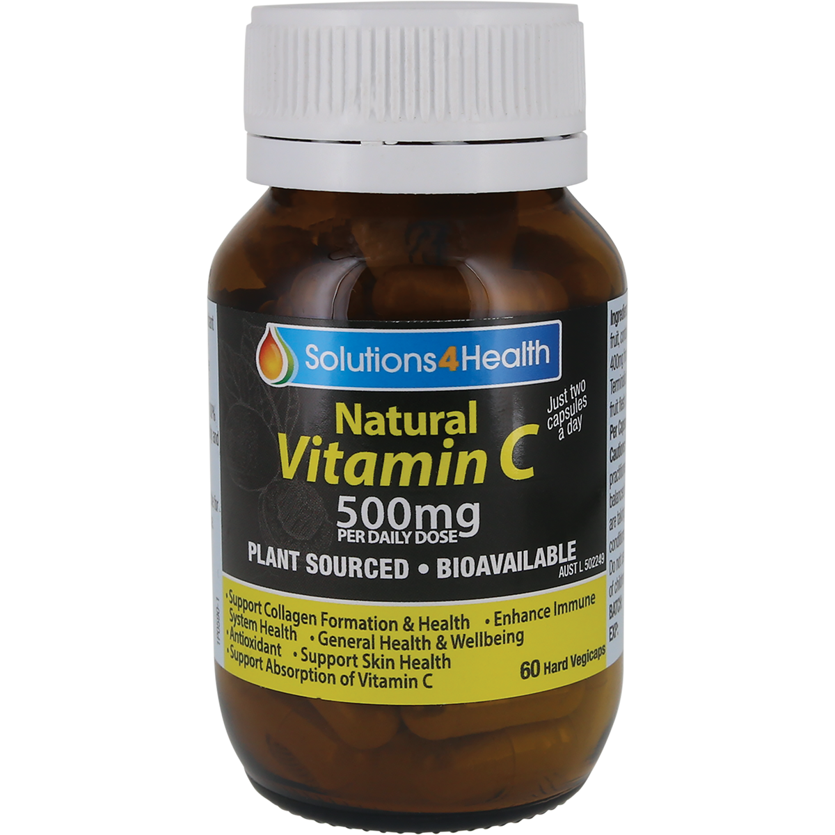 Solutions 4 Health Natural Vitamin C 60 Capsules
