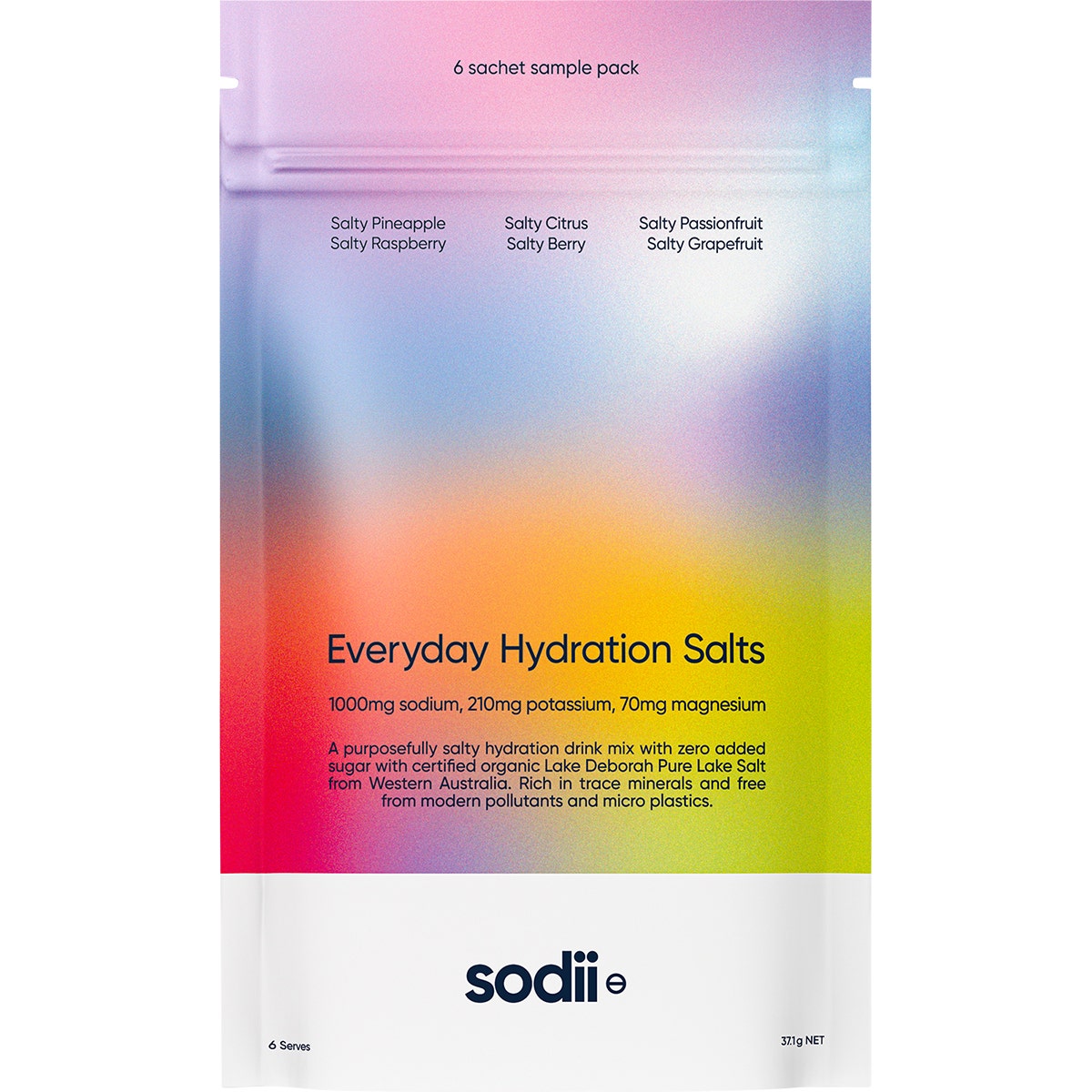 Sodii Everyday Hydration Salts Mixed Flavour 6pk - Cutprice Online