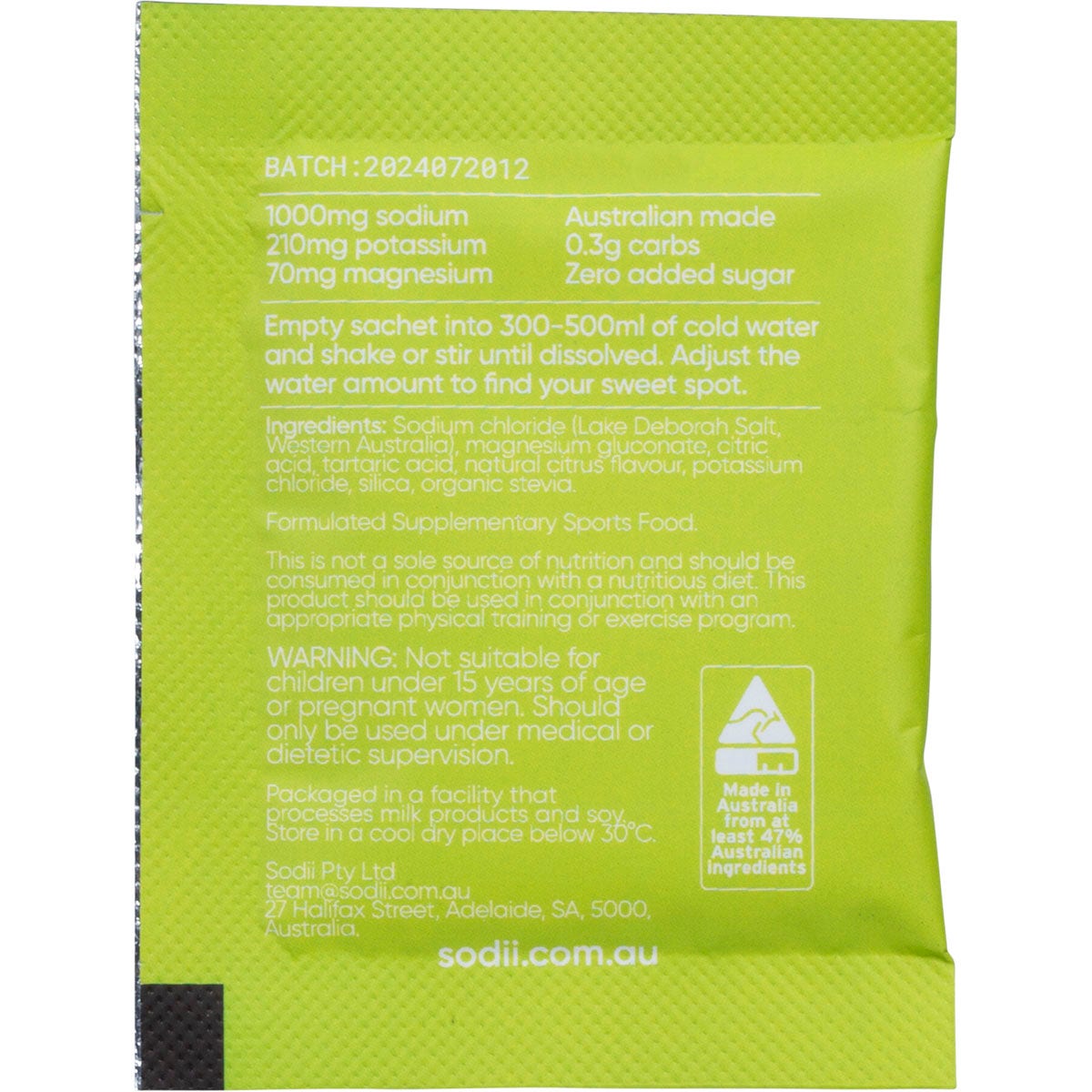 Sodii Everyday Hydration Salts Salty Citrus 30pk - Cutprice Online