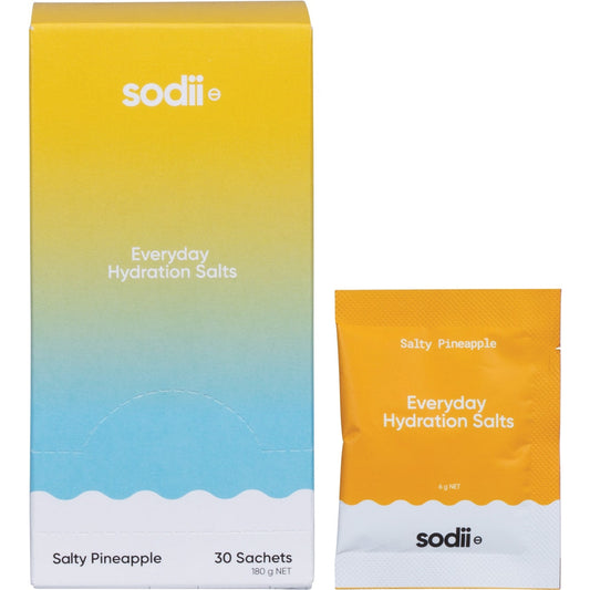Sodii Everyday Hydration Salts Salty Pineapple 30pk - Cutprice Online