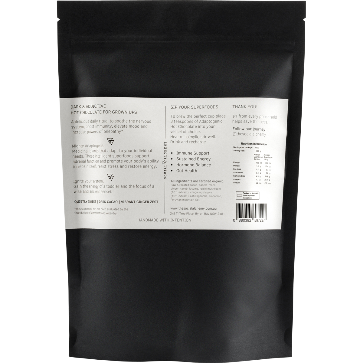 Social Alchemy Adaptogenic Hot Chocolate 450g