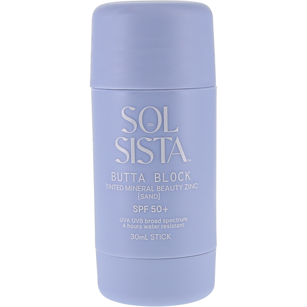 Sol Sista Collective Butta Block SPF50+ Tinted Mineral Beauty Zinc Sand 30ml