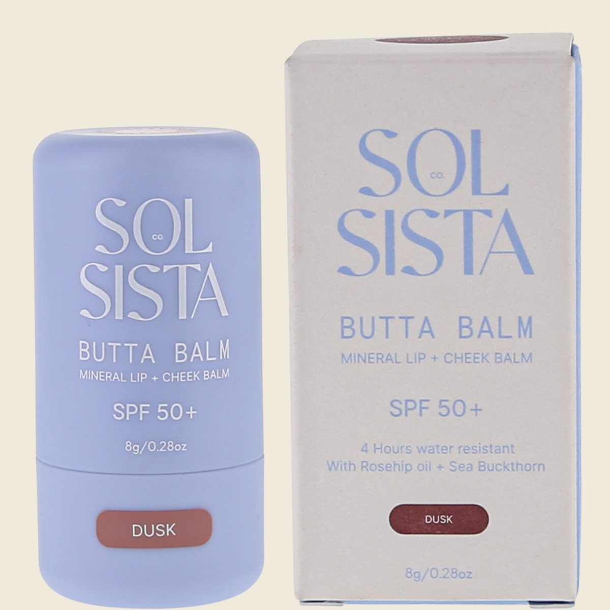 Sol Sista Collective Butta Balm SPF50+ Mineral Lip & Cheek Balm Dusk 8g