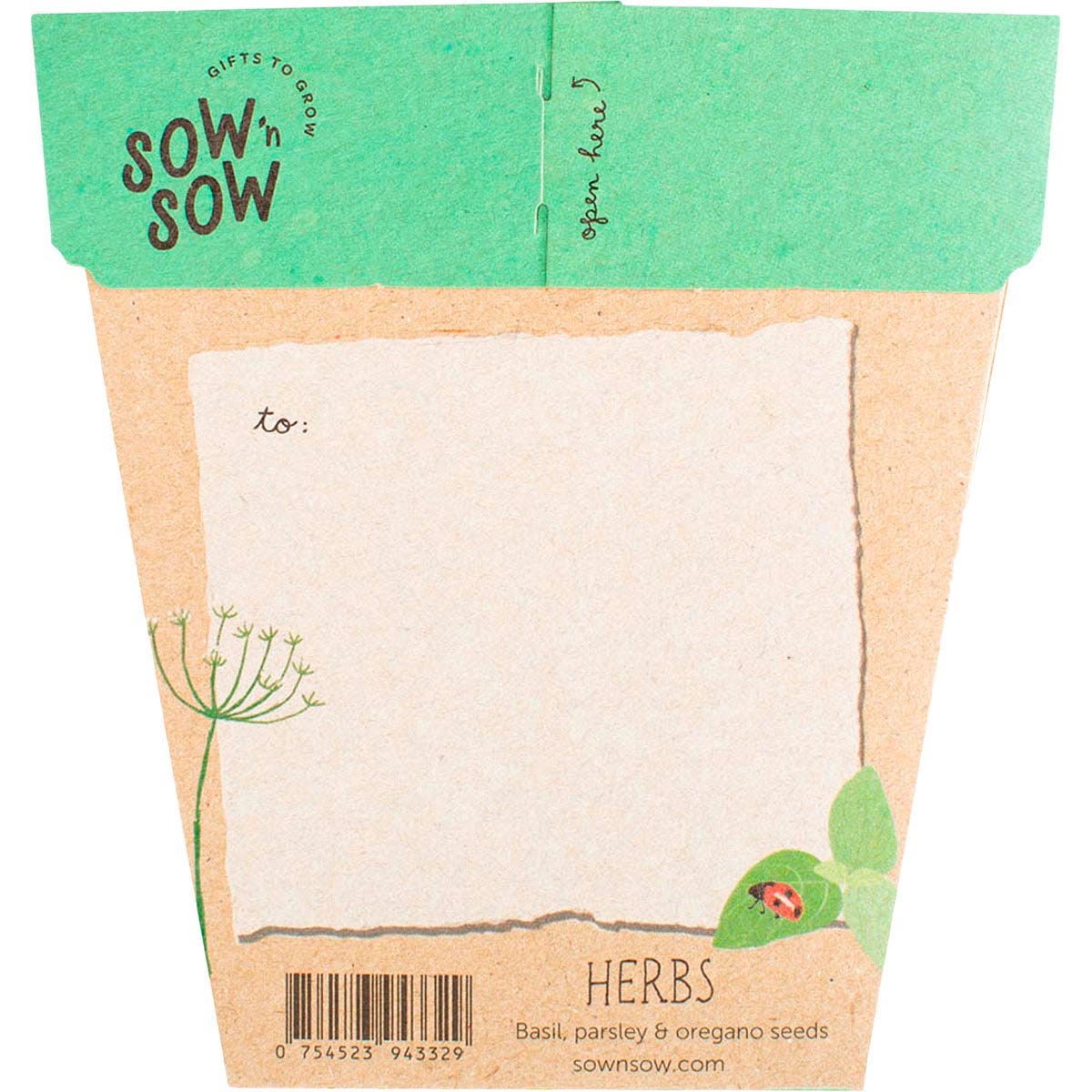 Sow 'n Sow Gift of Seeds Garden Herbs - Cutprice Online
