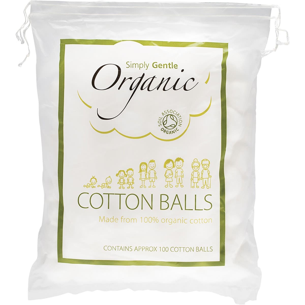 SIMPLY GENTLE ORGANIC Cotton Balls 100pk - Cutprice Online
