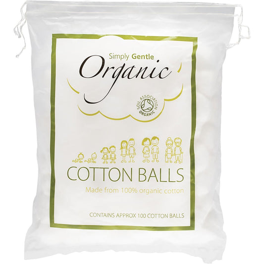 SIMPLY GENTLE ORGANIC Cotton Balls 100pk - Cutprice Online