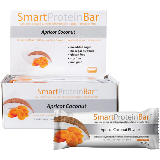 SMART PROTEIN BAR Apricot Coconut Protein Bar 12x60g - Cutprice Online