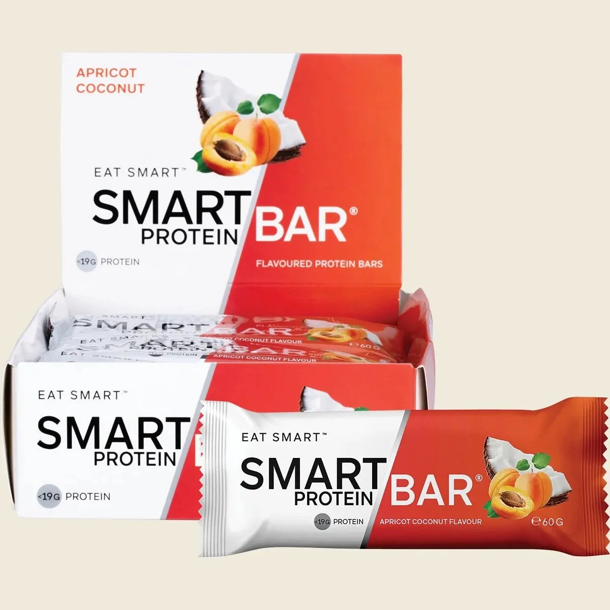 SMART PROTEIN BAR Apricot Coconut Protein Bar 12x60g