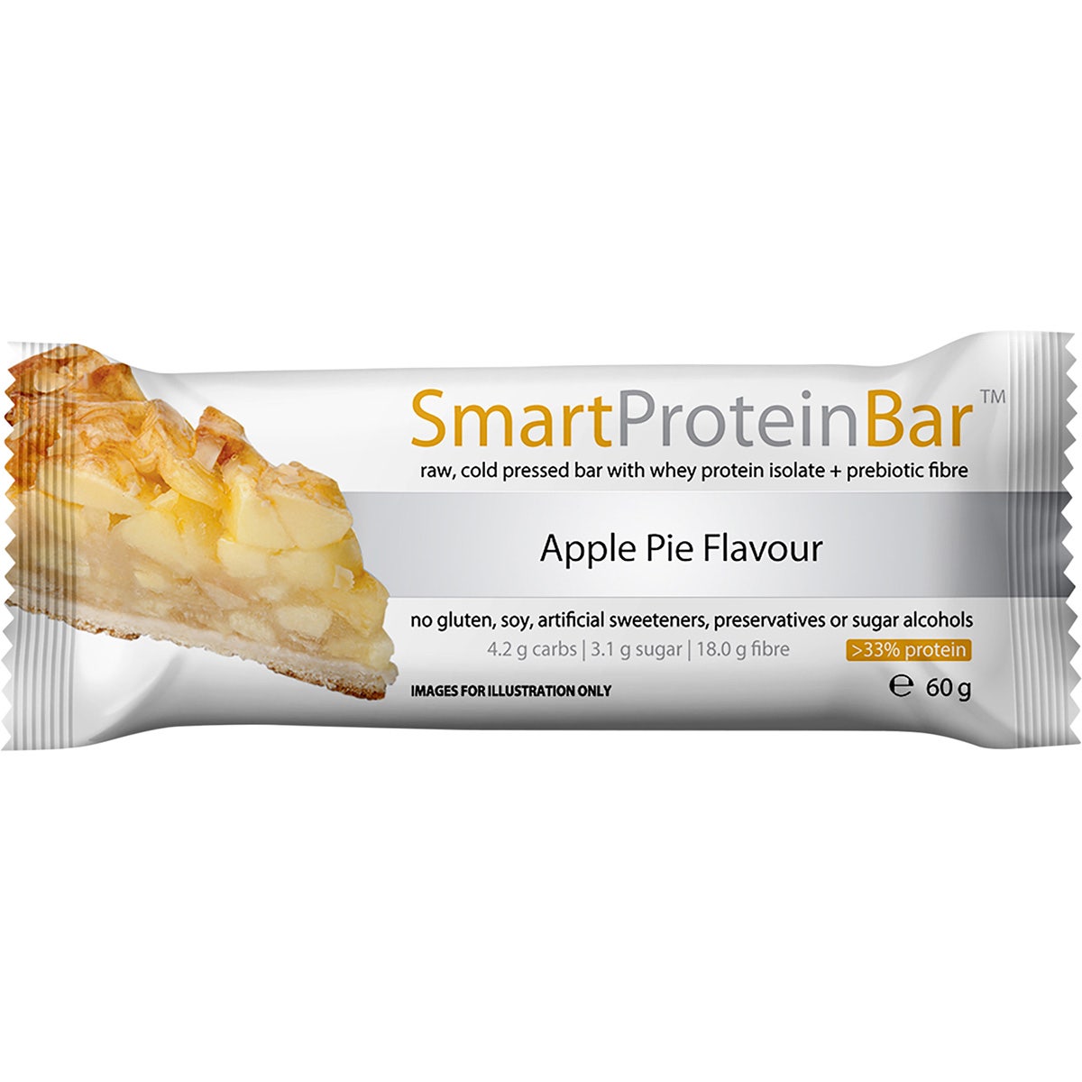 Smart Protein Bar Apple Pie Flavour Protein Bar 12x60g - Cutprice Online