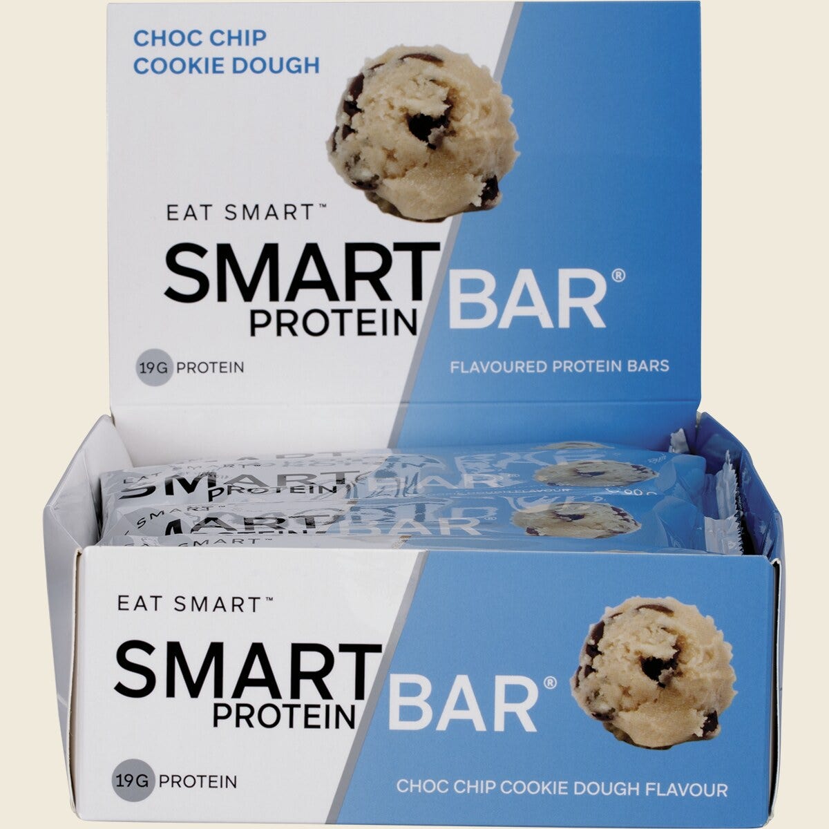 Smart Protein Bar Choc Chip Cookie Dough Flavour Protein Bar 12x60g