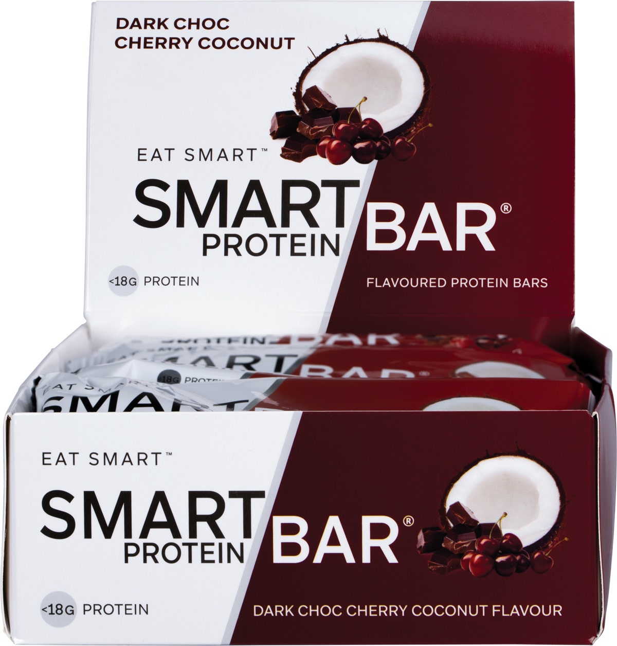 SMART PROTEIN BAR Dark Choc Cherry Coconut Protein Bar 12x60g - Cutprice Online