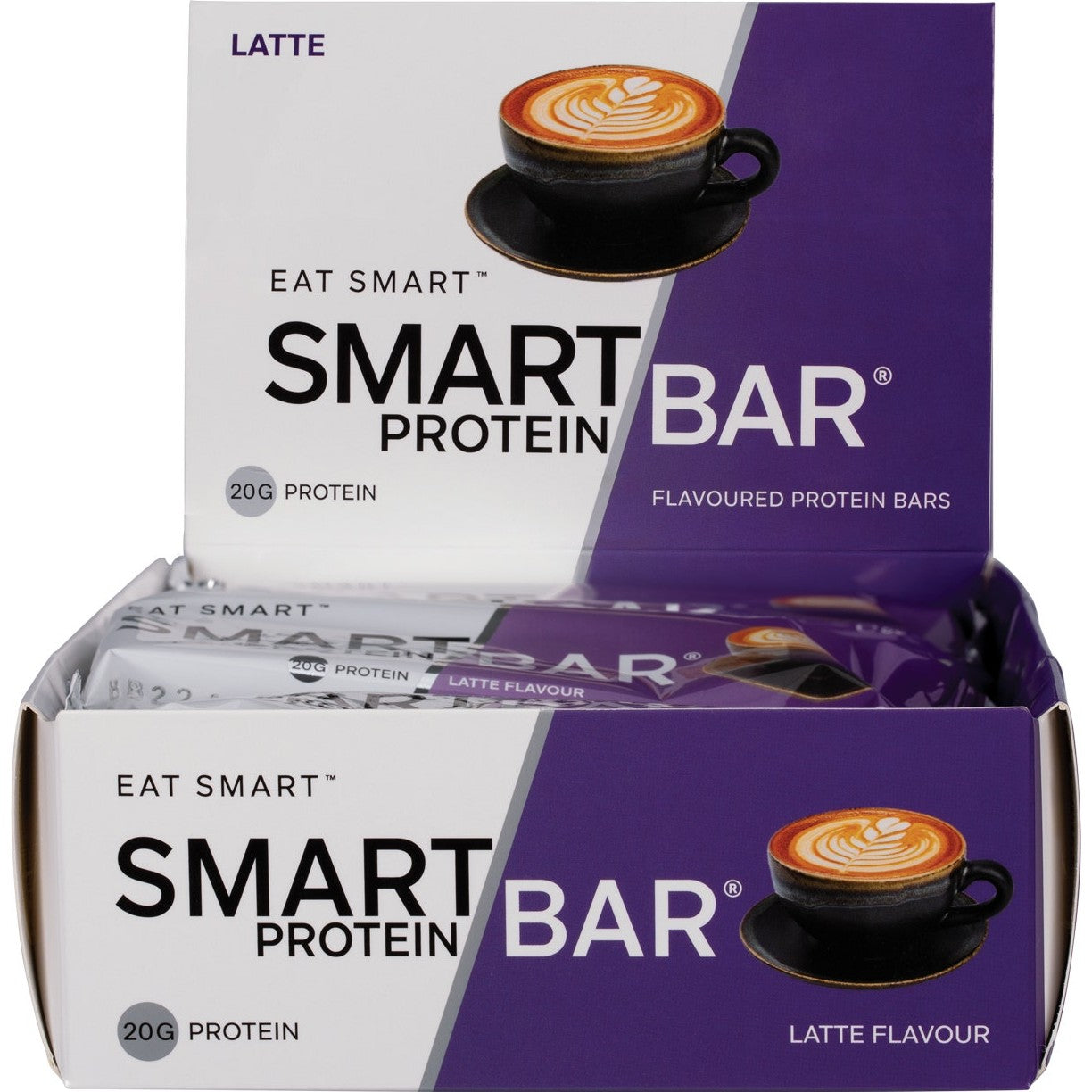 Smart Protein Bar Latte Flavour Protein Bar 12x60g - Cutprice Online