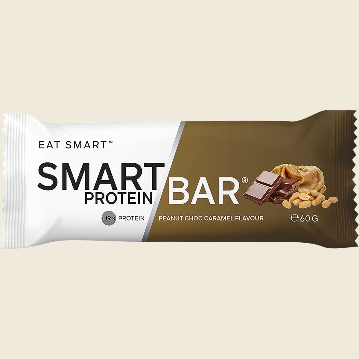Smart Protein Bar Peanut Choc Caramel Protein Bar 60g x 12 Pack