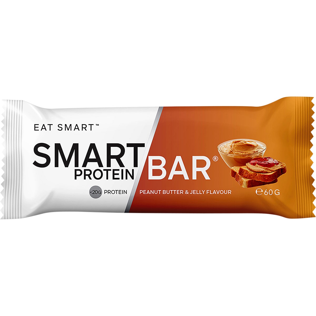 Smart Protein Bar Peanut Butter & Jelly Flavour Protein Bar 12x60g - Cutprice Online