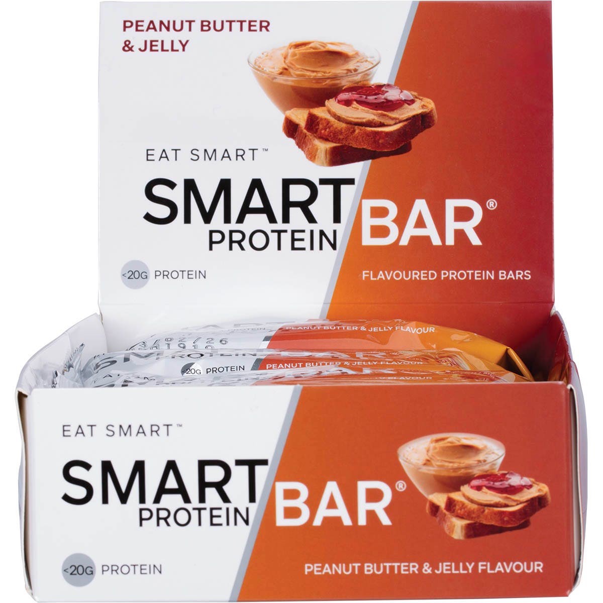 Smart Protein Bar Peanut Butter & Jelly Flavour Protein Bar 12x60g - Cutprice Online
