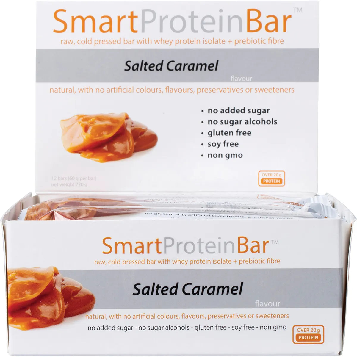 SMART PROTEIN BAR Salted Caramel Protein Bar 12x60g - Cutprice Online