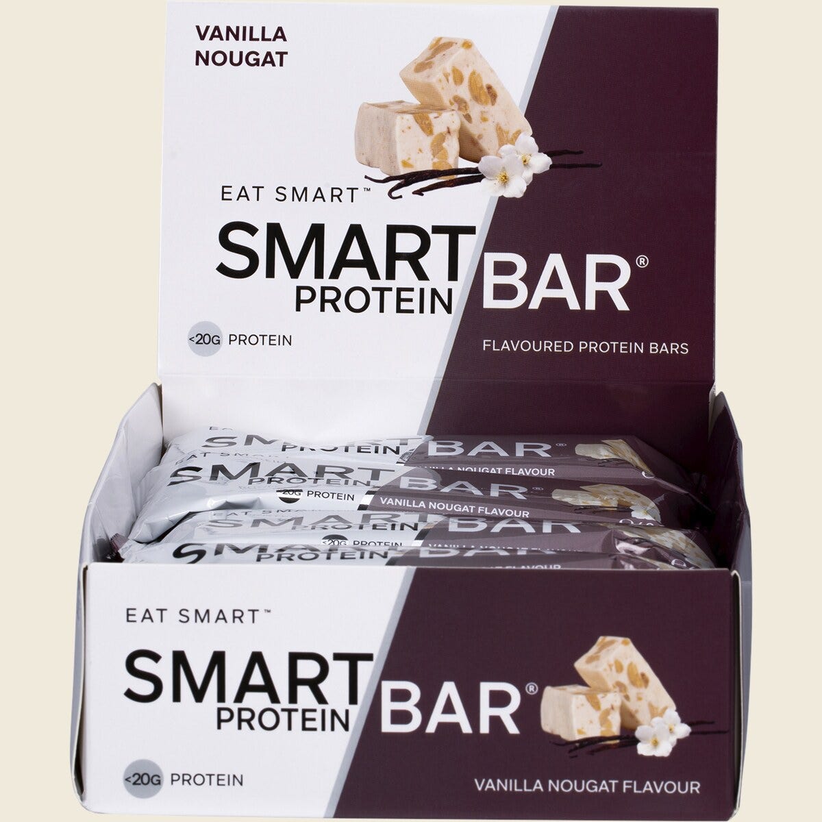 SMART PROTEIN BAR Vanilla Nougat Protein Bar 12x60g - Cutprice Online