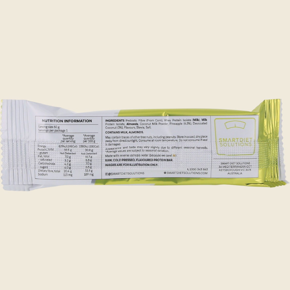 Smart Protein Bar Pina Colada Protein Bar 12x60g