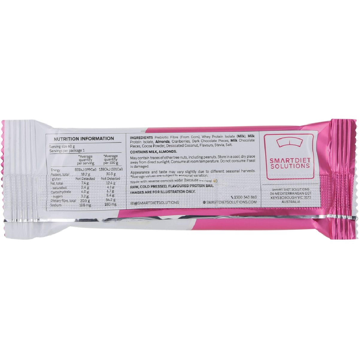 Smart Protein Bar Rocky Road Protein Bar 60g x 12 Pack