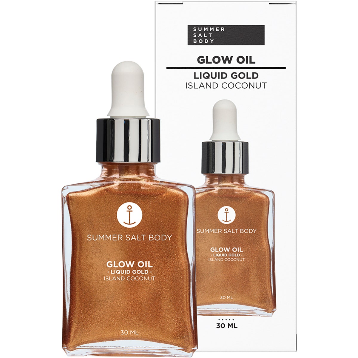 Summer Salt Body Glow Oil Liquid Gold Island Coconut 30ml - Cutprice Online